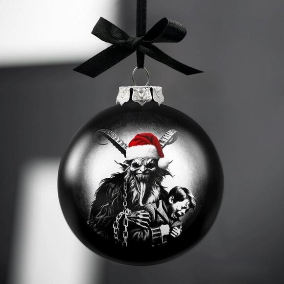 New Krampus Cryptid Glass Christmas Ornament (USA) - Picture 1 of 5